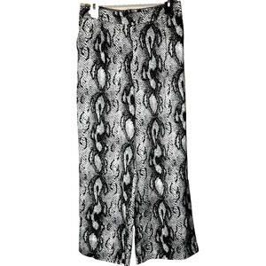 Only Palazzo Pants Wide Leg Snakeskin print stretch EU38 sz M pockets